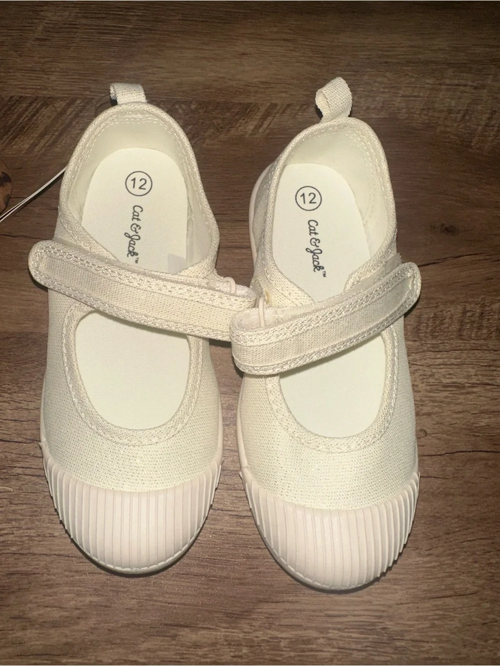 Cat & Jack Girls' Leopard Mary Janes and Cream Mary Janes